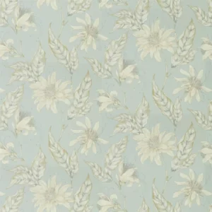 blue botanical cotton fabric from Harlequin