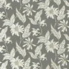 black-grey botanical cotton fabric from Harlequin