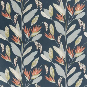 multicolour botanical linen fabric from Harlequin