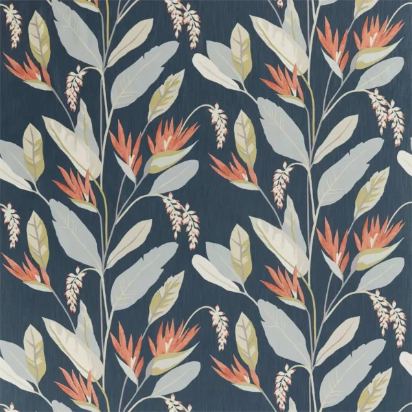 multicolour botanical linen fabric from Harlequin
