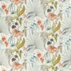 multicolour botanical linen fabric from Harlequin