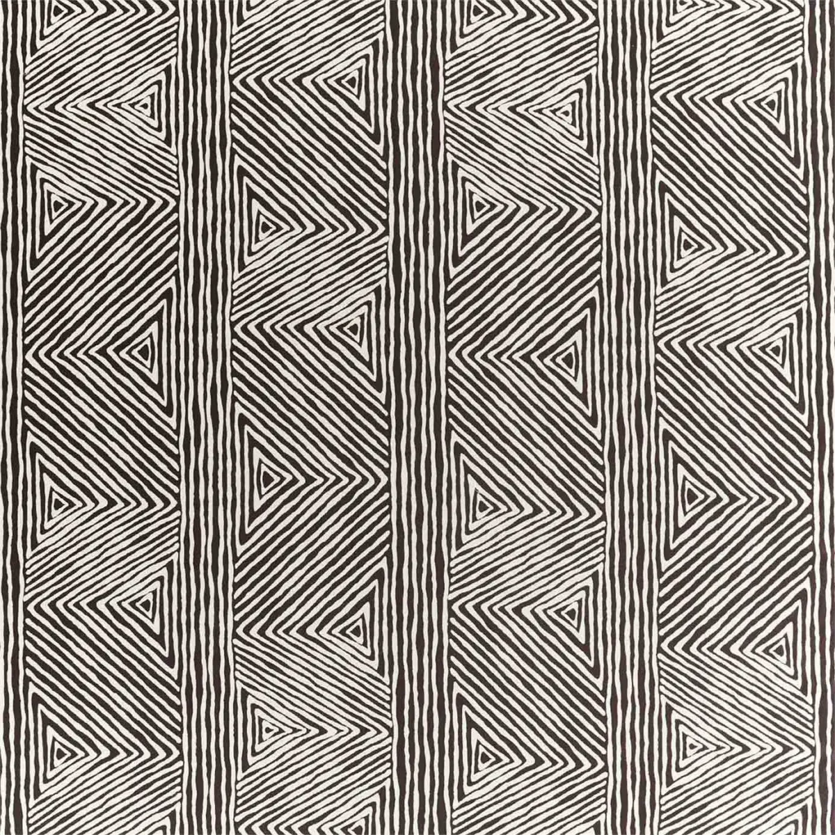 black-grey geometric jacquard fabric from Harlequin
