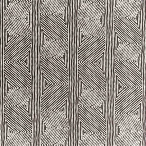 black-grey geometric jacquard fabric from Harlequin