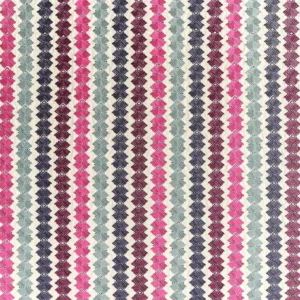 multicolour geometric embroideried fabric from Harlequin