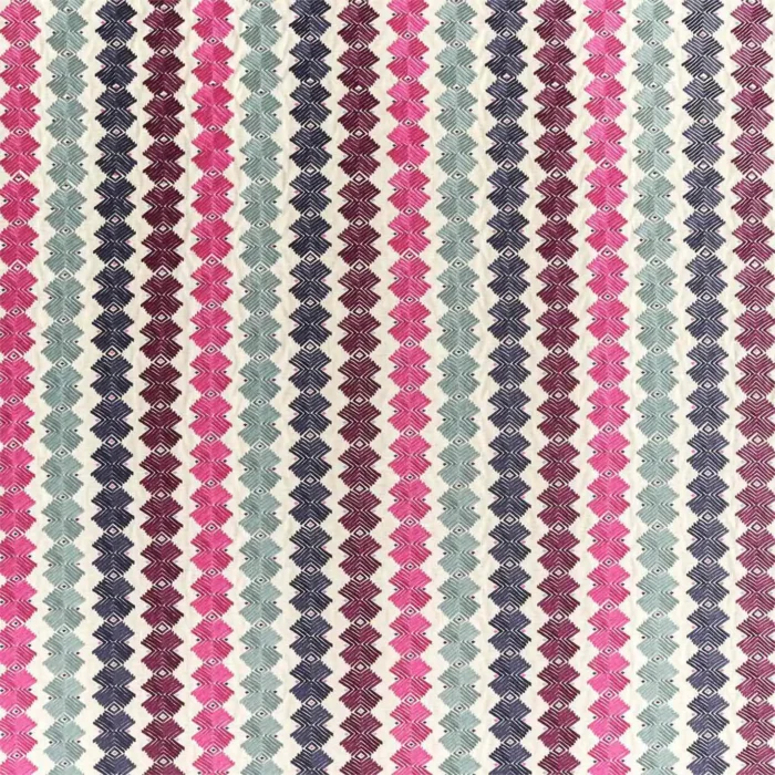Kalimba Fabric - Seaglass / Cerise / Indigo swatch