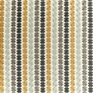 black-grey geometric embroideried fabric from Harlequin