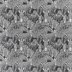 black-grey animal jacquard fabric from Harlequin