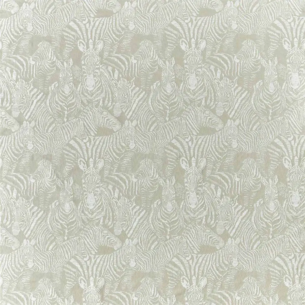 Nirmala Fabric - Pebble by black-grey animal jacquard fabric from Harlequin
