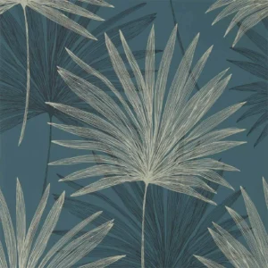 black-grey botanical wallpaper from harlequin