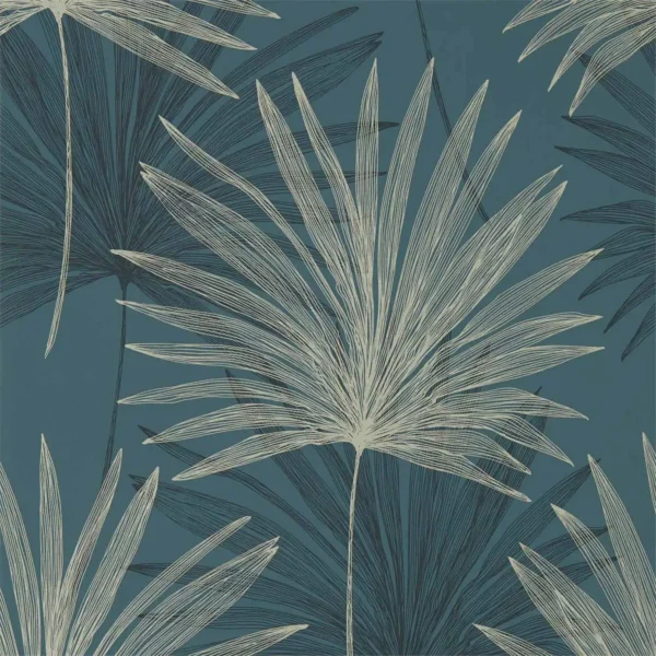 black-grey botanical wallpaper from harlequin