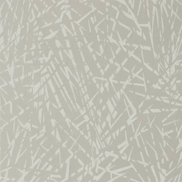 Lorenza Wallpaper - Platinum by black-grey geometric wallpaper from harlequin