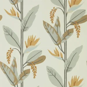 black-grey botanical wallpaper from harlequin