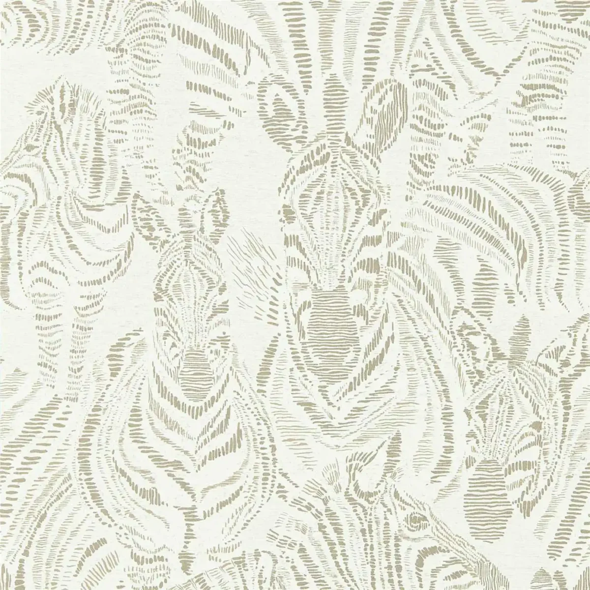 Nirmala Wallpaper - Gilver / Oyster by black-grey animal wallpaper from harlequin