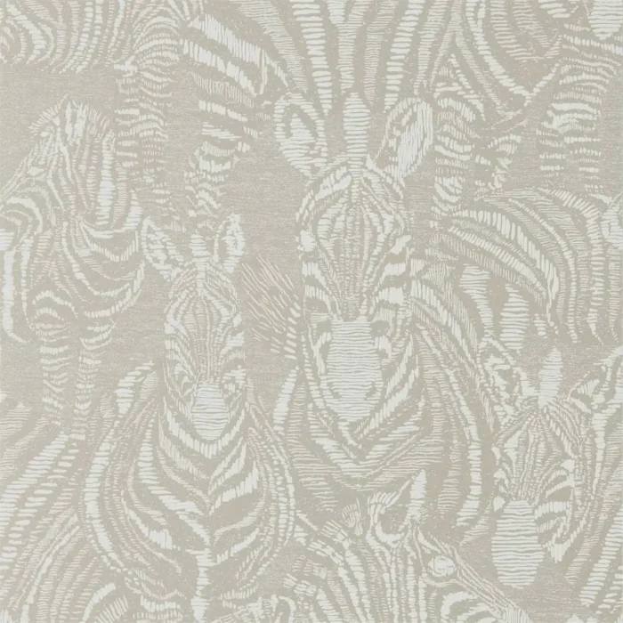 Nirmala Wallpaper - Platinum / Chalk swatch