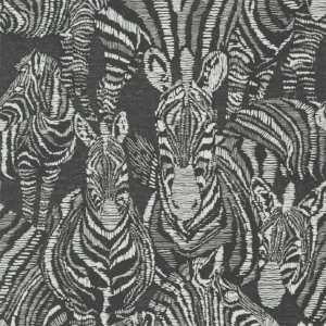 black-grey animal wallpaper from harlequin