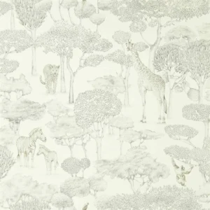 black-grey animal wallpaper from harlequin