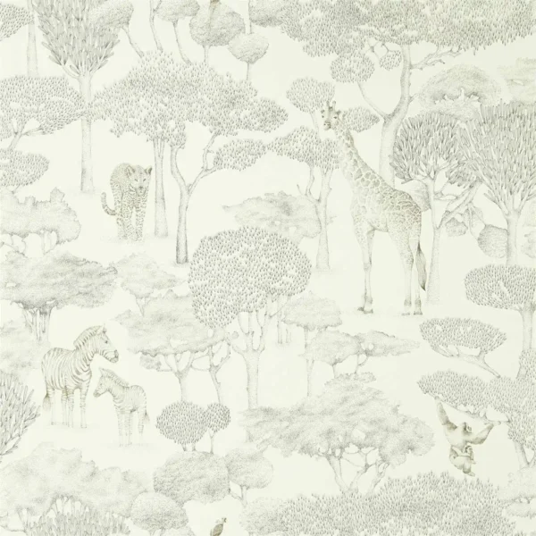 black-grey animal wallpaper from harlequin