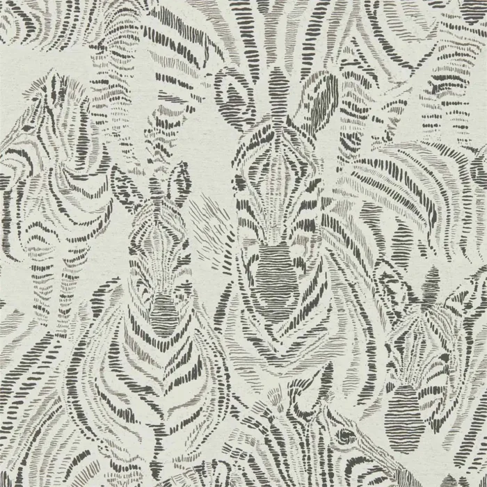 Nirmala Wallpaper - Chalk / Ebony swatch
