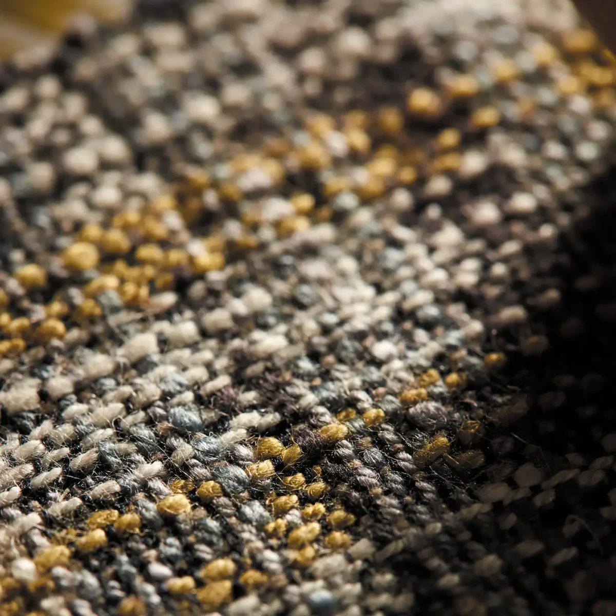 Hamada Fabric - Charcoal / Gold from