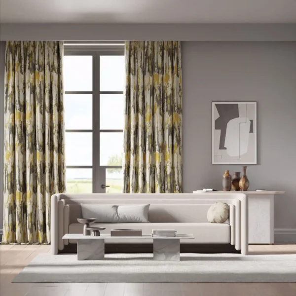 Eco Takara Fabric - Ochre / Temple Grey by Eco Takara Fabric - Ochre / Temple Grey from