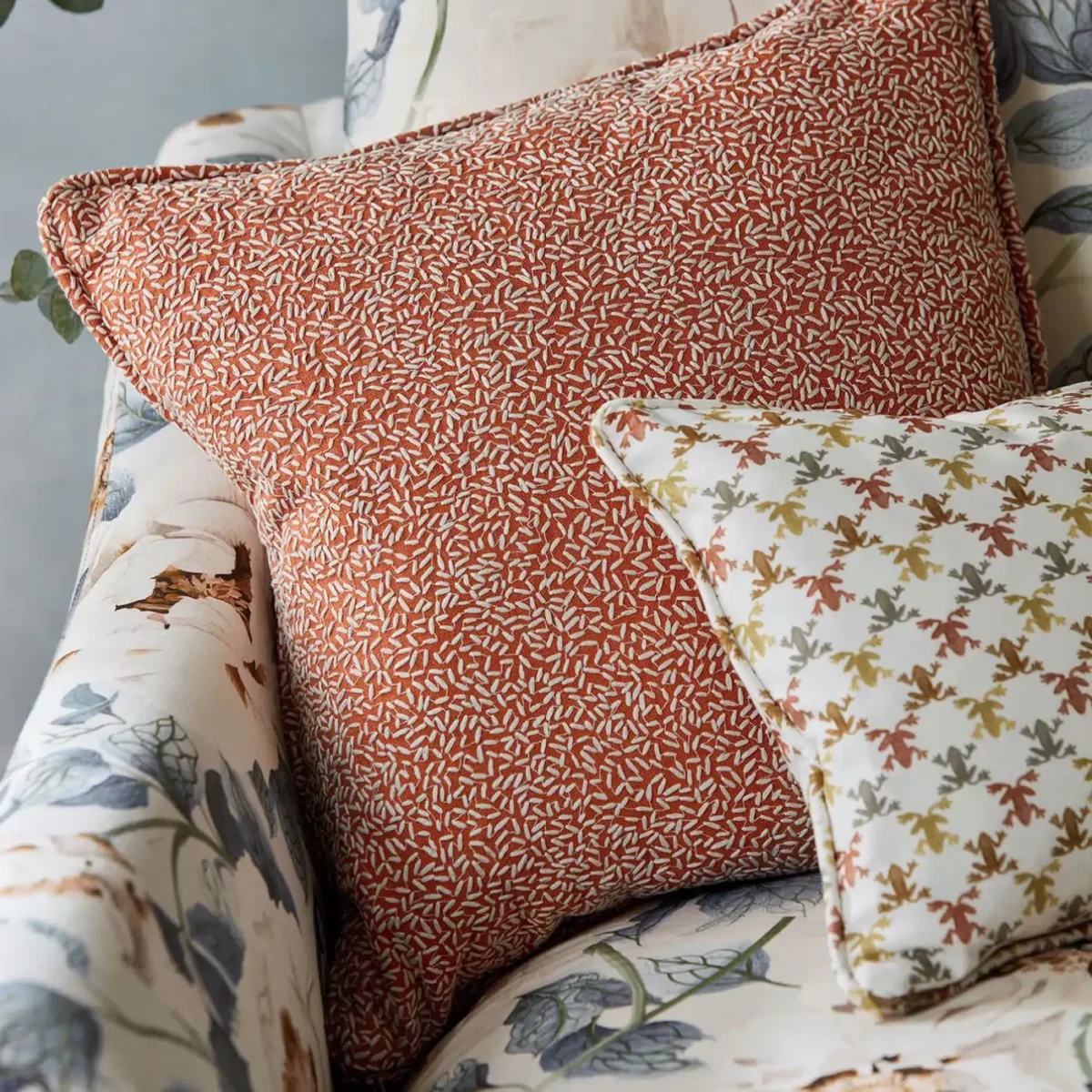 Sow Fabric - Baked Terracotta / Soft Focus from