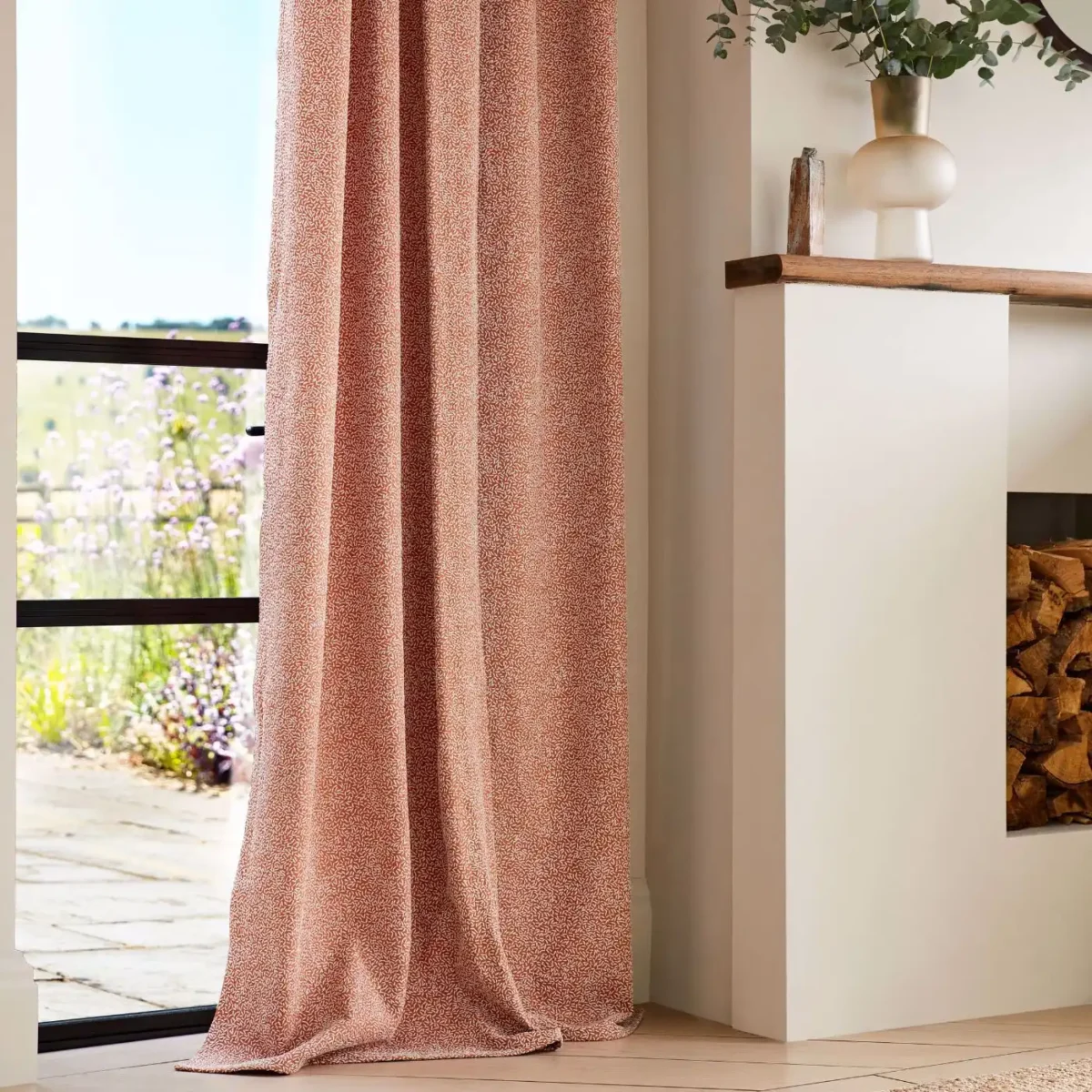 Sow Fabric - Baked Terracotta / Soft Focus from
