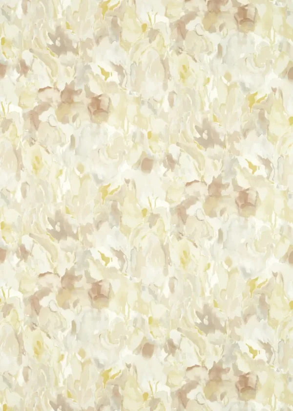 Foresta Fabric - Diffused Light / Pebble / Sand by neutral botanical printed fabric from Harlequin