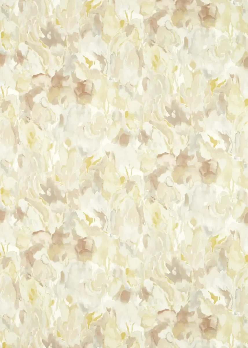 Foresta Fabric - Diffused Light / Pebble / Sand by neutral botanical printed fabric from Harlequin