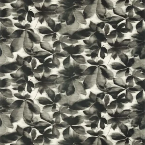 black-grey botanical cotton fabric from Harlequin