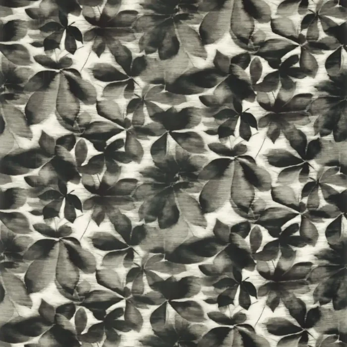 Grounded Fabric - Black Earth / Parchment swatch