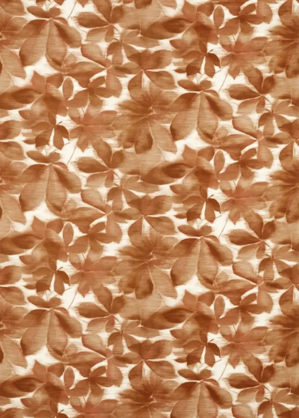 orange botanical cotton fabric from Harlequin