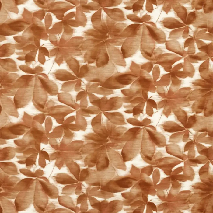 Grounded Fabric - Baked Terracotta / Parchment swatch