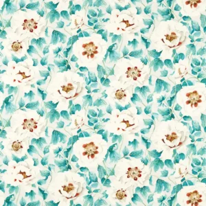 blue botanical printed fabric from Harlequin