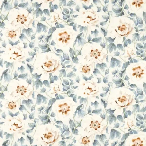black-grey botanical printed fabric from Harlequin