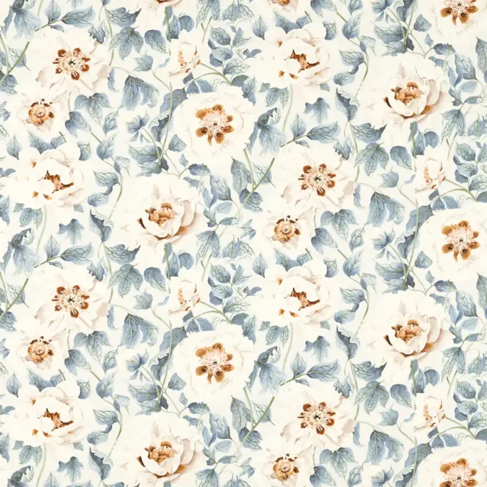 Florent Fabric - Sail Cloth / Celestial / Clay swatch