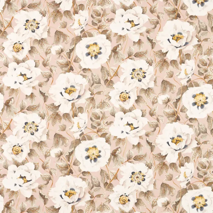 Florent Fabric - Positano / Maple / Graphite swatch