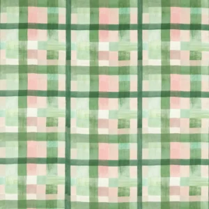 green geometric cotton fabric from Harlequin