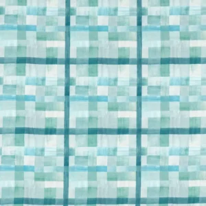 blue geometric cotton fabric from Harlequin