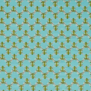 blue animal velvet-chenille fabric from Harlequin