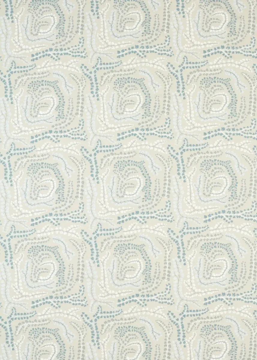 blue botanical printed fabric from Harlequin