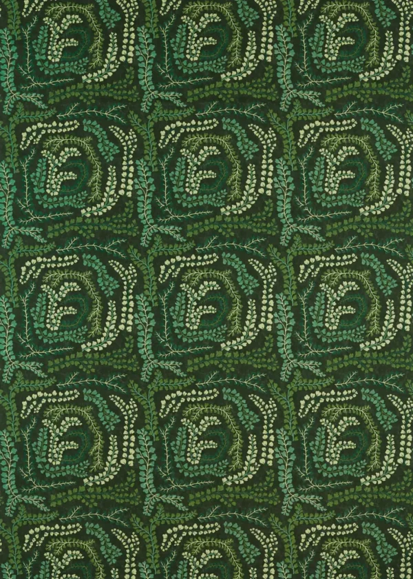 green botanical printed fabric from Harlequin