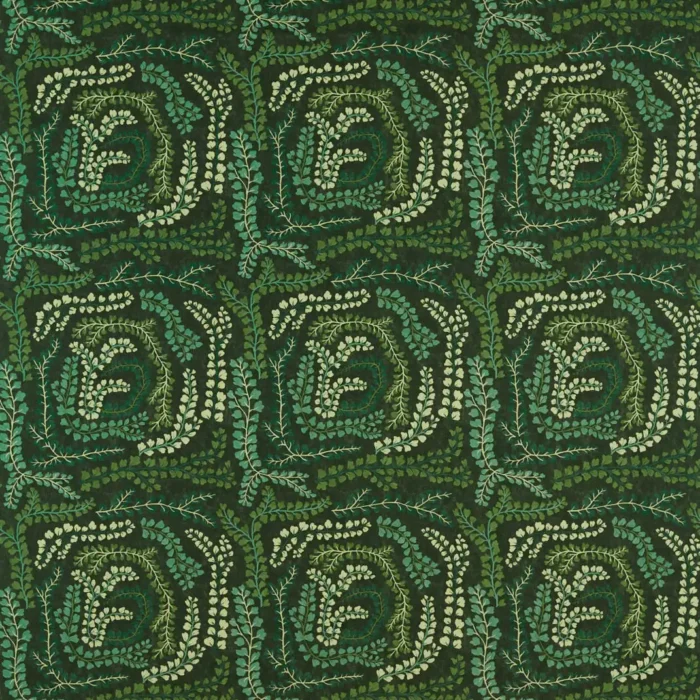 Fayola Fabric - Fig Leaf / Clover / Succulent swatch