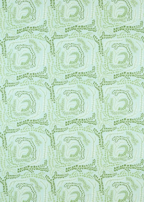 green botanical printed fabric from Harlequin