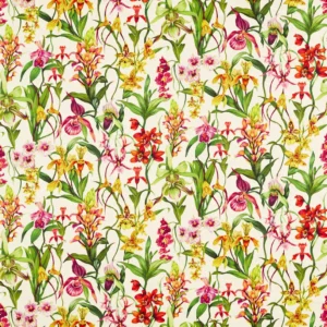 multicolour botanical cotton fabric from Harlequin