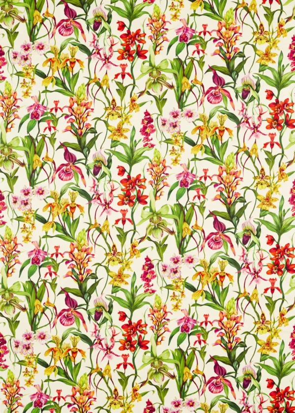 multicolour botanical cotton fabric from Harlequin