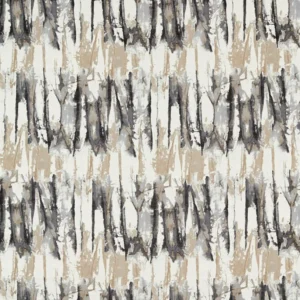 black-grey botanical jacquard fabric from Harlequin