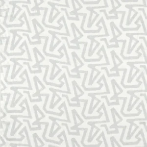 black-grey geometric linen fabric from Harlequin