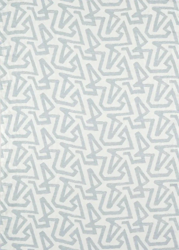 black-grey geometric linen fabric from Harlequin