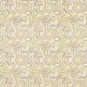 yellow spotted printed fabric from Harlequin