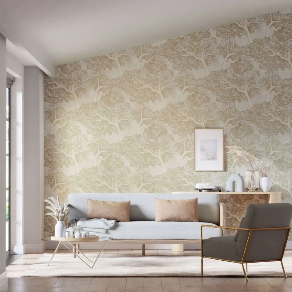 Eternal Oak Wallpaper - Ebony / First Light from
